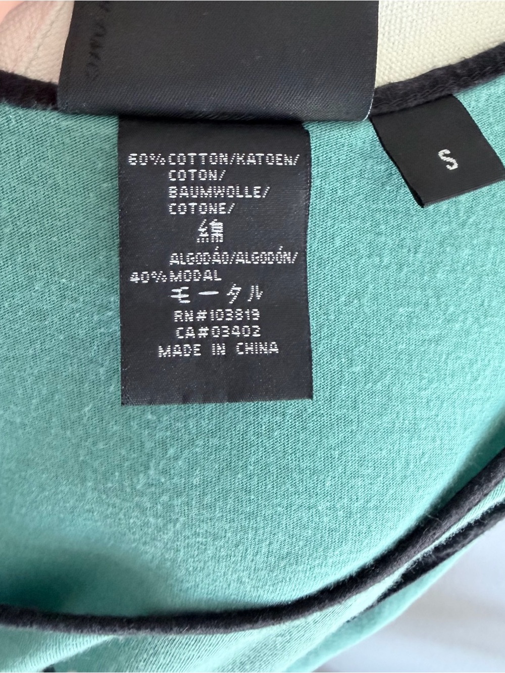 Harley-Davidson Teal Short-Sleeve Scoop Neck Top with Black Lace Trim - Picture 7 of 7